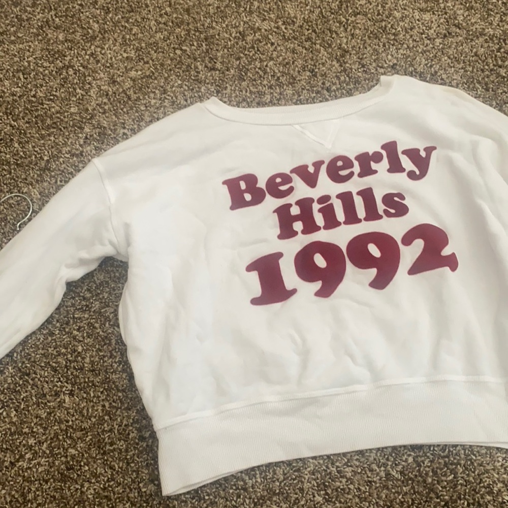 White crop sweater